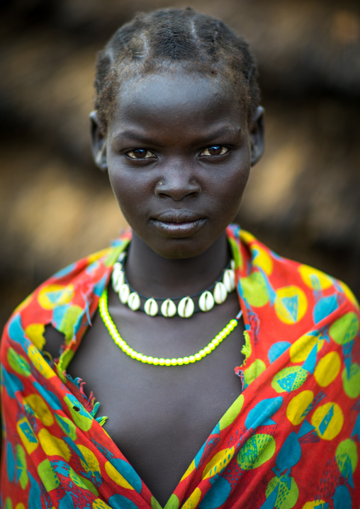 Portrait of a Larim tribe teenage girl, Boya Mountains, Imatong, South Sudan