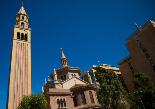 Campanile of st Matthew cathedral built by italian architects, Khartoum State, Khartoum, Sudan