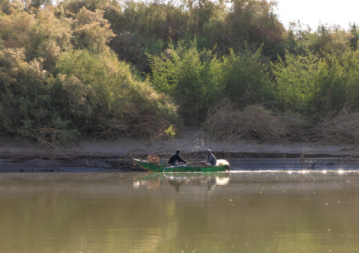 Fishermen on river Nile, Northern State, El-Kurru, Sudan