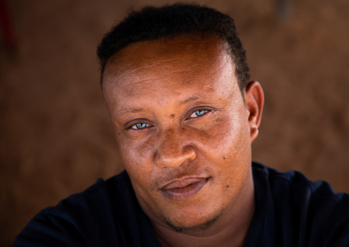 Portrait of a sudanese man with clear eyes, Khartoum State, Khartoum, Sudan