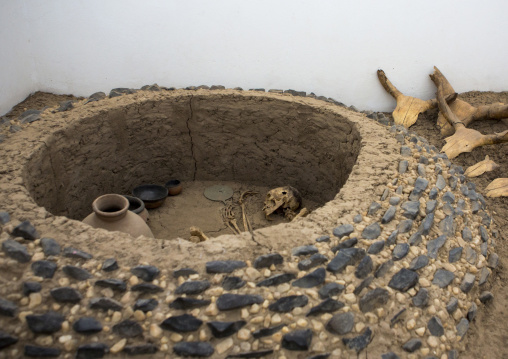 Sudan, Northern Province, Kerma, tomb in kerma museum