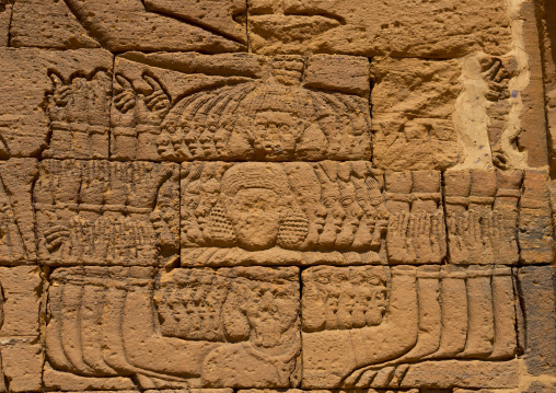 Sudan, Nubia, Naga, relief of queen amanitare