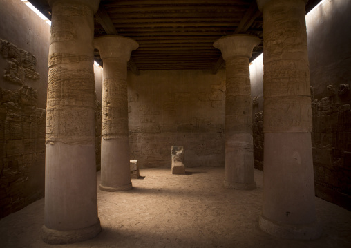 Sudan, Nubia, Naga, interior of the lion temple in musawwarat es-sufra