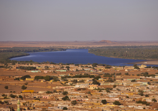 Sudan, Northern Province, Karima, karima town and river nile view