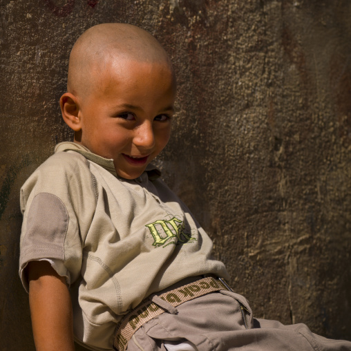 Kid With Shaved Head,,bosra, Daraa Governorate, Syria