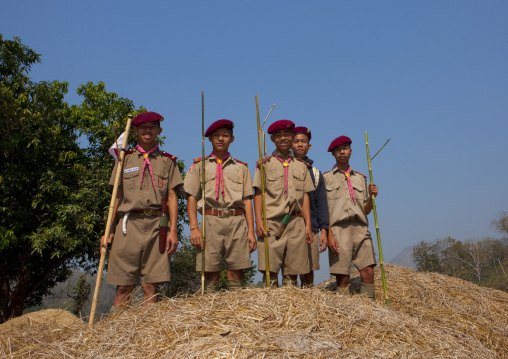 Scouts in mae hong son area, Thailand