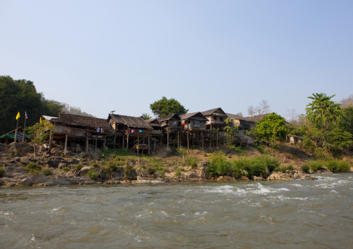 River in nam peang din village, North thailand