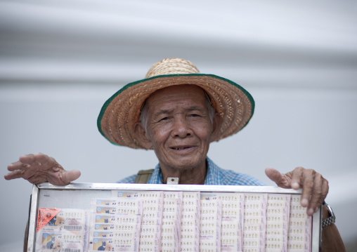 Loto seller, Bangkok, Thailand