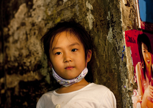Little chinese girl from chinatown, Bangkok, Thailand