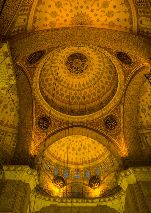 New mosque Yeni Camii ceiling, Marmara Region, istanbul, Turkey