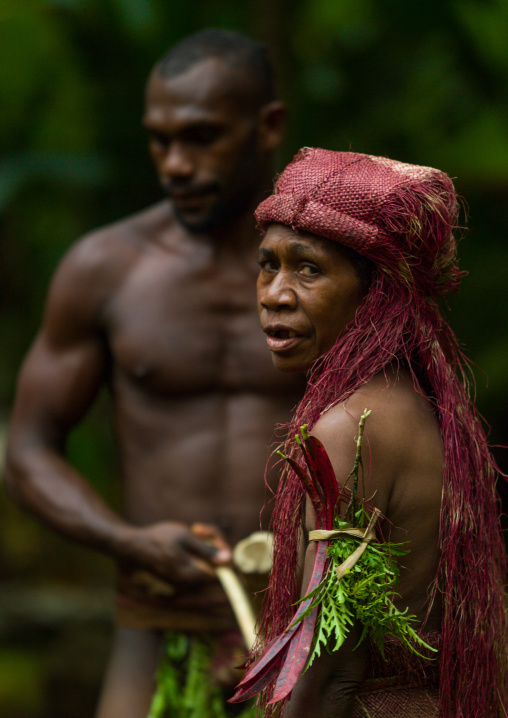 Big Nambas tribe old woman, Malampa Province, Malekula Island, Vanuatu
