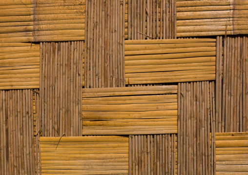 Wall detail of a bamboo hut, Tanna island, Epai, Vanuatu