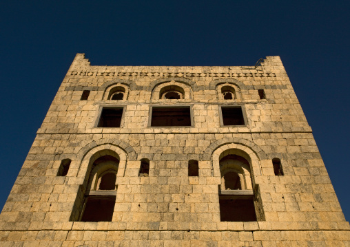 Front Of A Three Storey Traditional Building, Hajja, Yemen