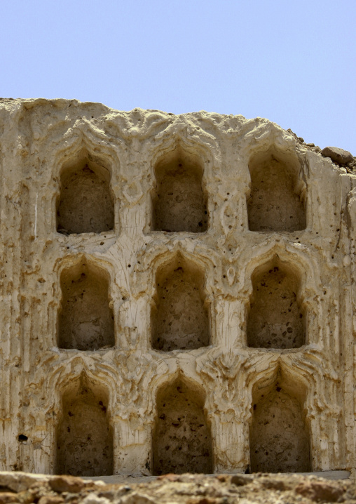 Remains Of The Sculpted Front Of A House, Mocha, Yemen