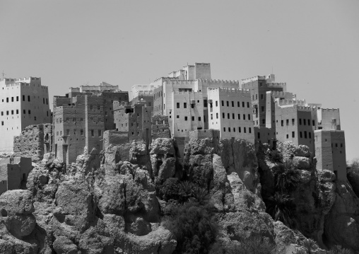 Adobe And Painted Buildings, Al Hajjarin Village,, Wadi Doan, Yemen