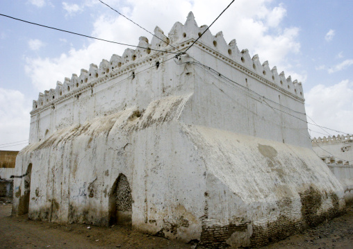 White Wall Of A Mosque, Zabid, Yemen